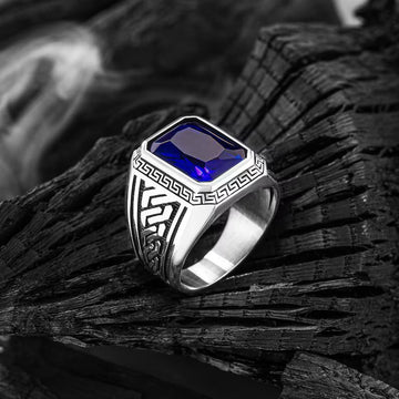 Ancient Greek Mythology - Blue Turkish Ring